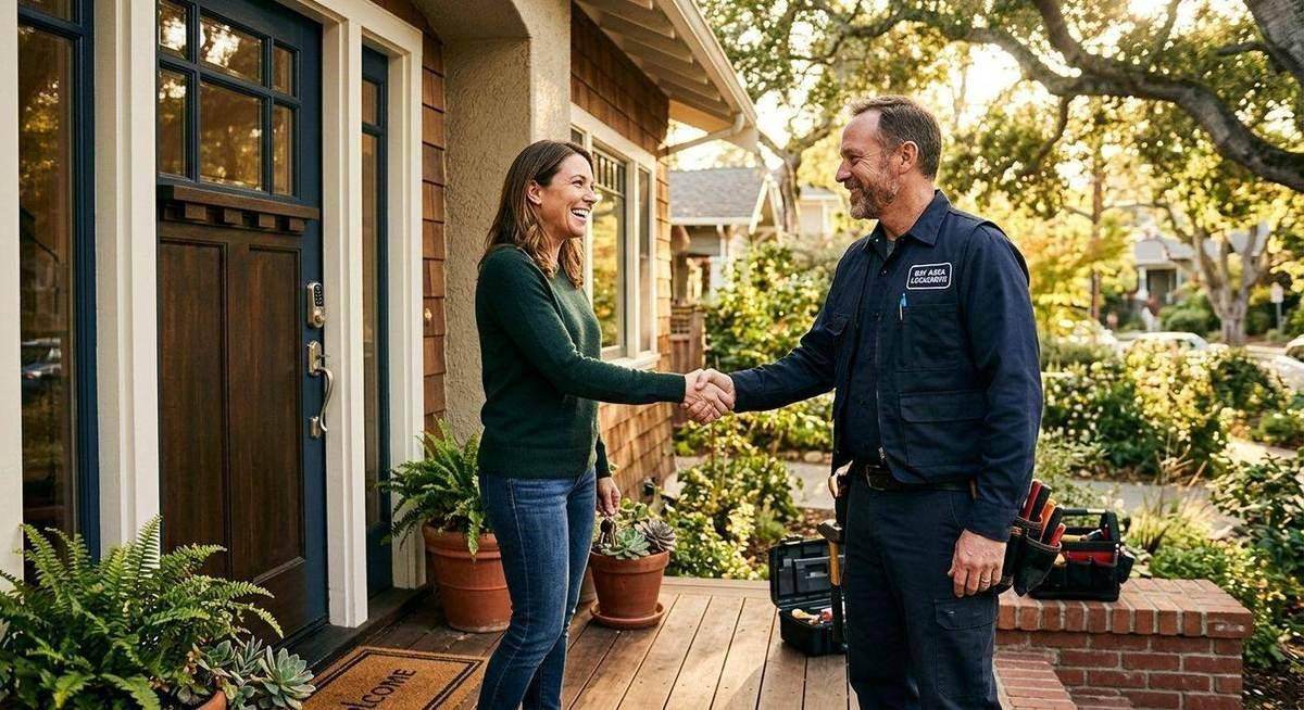Bay Area homeowner satisfied after locksmith service call